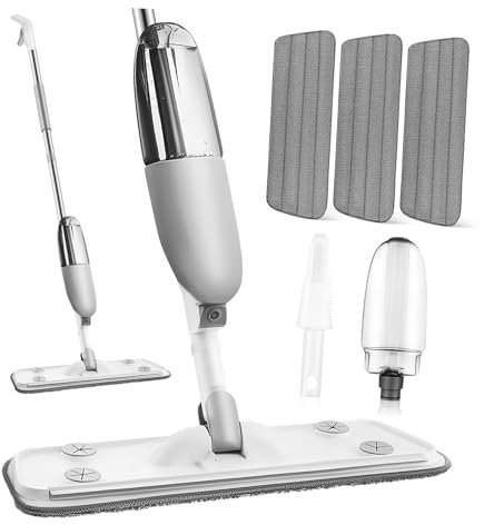 CLISPEED Trapeador Seco Mojado Trapeador En Aerosol Trapeador Giratorio Estropajos para La Limpieza Trapeador Mojado Trapeadores Arrastre Plano El Plastico El Agua