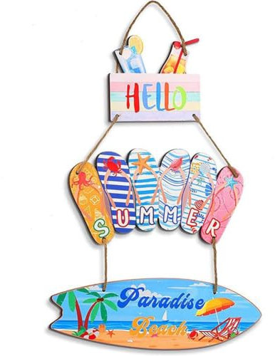 XUXN Juego de 1 pieza/3 piezas de letreros de piscina para exterior, letrero colgante de madera con tema de piscina, decoración de chanclas, decoración de piscina impresa al aire libre para el hogar,