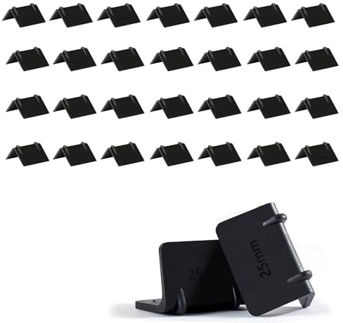 Zzcy 30 Stück Robuste Kantenschutz Winkel aus Kunststoff für Zurrgurte mit Ratsche LKW Kantenschutz Kunststoff Kantenschutz für 25 mm breite Zurrgurte (Schwarz)