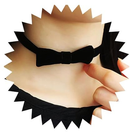 Cybche Gothic Samtband Schleife Halskette Boho Satinband Halskette Schwarze Fliege Band Choker Halskette Schwarz Satin Halskette Samt Choker Schmuck Für Frauen Und Mädchen