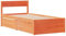 vidaXL Solid Pine Wood Single Bed Frame with Drawers - 90x190 cm - Wax Brown - Plywood Slats & Headboard