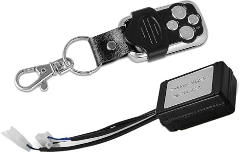 AUXTINGS Interruttore di luce stroboscopica,barra luminosa LED interruttore di controllo remoto, kit di cablaggio strobo on/off remoto per camion auto veicoli moto
