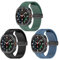 SMYAOSI Magnetica Cinturino per Samsung Galaxy Watch 7 Ultra 47mm, Silicone Traspirante Cinturino Sportivo con Chiusura Magnetica per Galaxy Watch 7 Ultra 47mm Smartwatch Strap (Verde+Nero+Blu)
