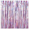 Drucilla 2 Stück Lametta Vorhang, Glitzervorhang Lametta, Folien Fransen Lametta Vorhänge, Glitzer Tinsel Curtain für Geburtstag, Party, Hochzeit Deko, 1m x 2m, Rosa