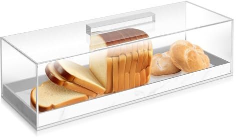 Vassoio Rettangolare per Torte, Cassa di Esposizione acrilica della Pasticceria del Grano di Marmo Vassoio Multifunzionale per Dessert con Coperchio Trasparente per Festa, Casa