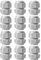 Pack of 12 Cable Glands M25, IP68 Waterproof Cable Grommet, Cable Glands for Outdoor Garden Control Box Junction Box, Plastic Nylon Cable Grommet