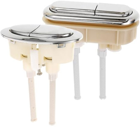 UKCOCO 2piezas Botones De Descarga Doble Para Tanque De Inodoro Diseño y Duradero Botones Redondos De Repuesto Para Baño Kit De Unidades Compatibles Con Tanque Estándar