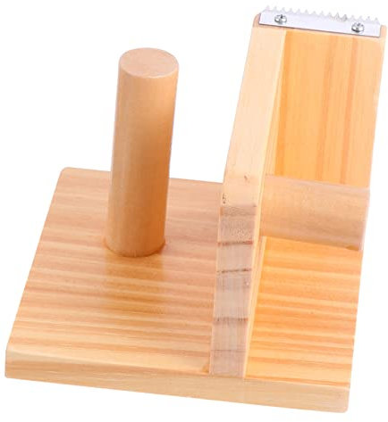 HAPINARY Klebebandabroller Holz Tragbar Mit Extrabreitem Bandschneider Effizient Für Büro Und Haushalt