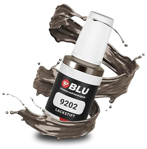 BLU Auto Lackstift Silber kompatibel für Skoda 9202 Silber Cappuccino BEIGE | Auto Lack Reparatur Ausbesserungslack
