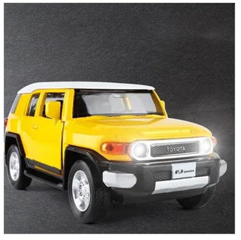 Modellbausatz Auto 1 32 Für Toyota FJ Cruiser SUV Modell Auto Sound Und Licht Pull Back Spielzeug Off-Road Modell Für Wohndekorationen