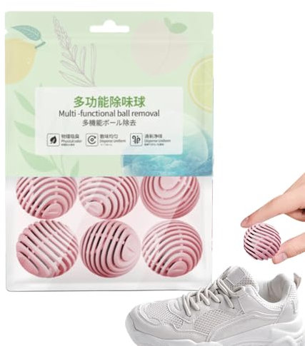 Schuhbälle, Schuh-Geruchsentferner | 6 Stück Schuhgeruchserfrischer – Schuh-Geruchsentferner – Schuh-Geruchsentferner für Schuhe, Fußgeruchshemmender