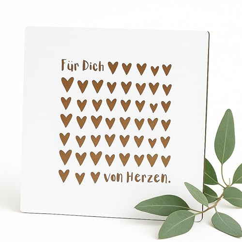 Geburtstagskarte „Für Dich von Herzen“ – liebevolle Geschenkidee - Geburtstagsgeschenk für Männer und Frauen – kreatives Geldgeschenk für Geburtstag, Karte für Freunde, Familie & besondere Momente