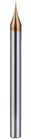 1 Stück HRC55 2-Schneiden-Kugelfräser aus Wolframstahl for kleine Nutdurchmesser 0,2 mm,3,4,5,6,7 for CNC-Fräsmaschinen(R0.4xd4x1.6x50L)