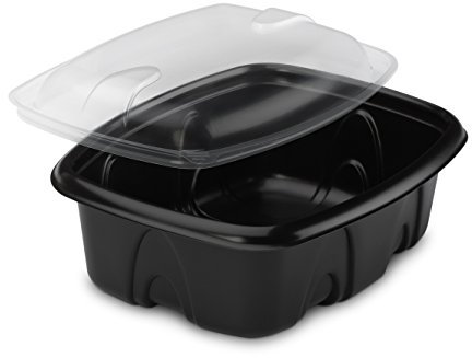 GUILLIN Archipack Pack de 16 Bolsas de 30 Cajas de Tapas Independientes Micro-ondulables, Polipropileno, Negro, Boîte 375 cc-14 x 10,9 x 4,5 cm