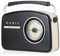 Akai Portable Retro DAB Radio Alarm Clock with Backlight/LCD Display and Bluetooth - Black