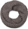 styleBREAKER Unisex Strick Loopschal grob gestrickt, Uni Schlauchschal, Winter Strickschal, Grobstrick Schal 01018157, Farbe:Taupe