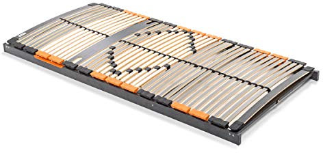 BMM Lattenrost 80x200 cm Premium XXL bis 180 kg geeignet/TÜV Zertifiziert/7 Zonen/zur Selbstmontage/für alle Matratzen/Höhe 10 cm/Lattenroste produziert in Deutschland