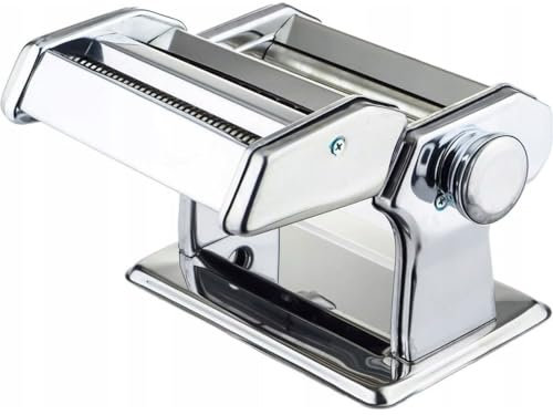 Maestro MR-1679R Nudelmaschine, Manual Fresh Pasta Maker, Nudelschneider, Edelstahl, 8 Dickeneinstellungen, Ravioli-Aufsatz, einfache Bedienung für Zuhause, Lasagne, Spaghetti, Nudeln