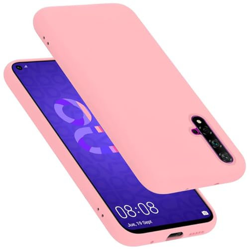 Cadorabo cover compatibile con Honor 20 / 20S / Huawei NOVA 5T, cover in silicone liquido per 20 / 20S / Huawei NOVA 5T, custodia in silicone, resistente ai graffi - LIQUID ROSA