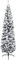 vidaXL Schlanker Künstlicher Weihnachtsbaum Beschneit Christbaum Tannenbaum Dekobaum Kunstbaum Weihnachten Dekoration Weihnachtsdeko Grün 240cm PVC