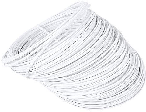 Lazos de Alambre de Hierro Galvanizado Lazo de Unión de Alambre Envuelto En Plástico, Dispositivo de Amarre Multifunción, Cuerda de Sellado de Metal de 0,55 Mm para Jardinería Doméstica,