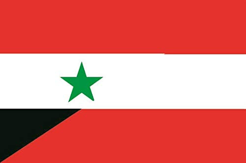 U24 Aufkleber Syrien-Österreich Flagge Fahne 8 x 5 cm Autoaufkleber Sticker