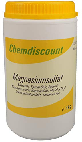 1kg Magnesiumsulfat (Bittersalz, Epsom-Salz), Lebensmittelqualität E518