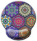 Tapis de souris Support de repose-poignet,tapis de repose-poignet antidérapant pour soulagement de la douleur Tapis de souris ergonomique en mousse à mémoire de forme pour bureau/joueur-mandala016