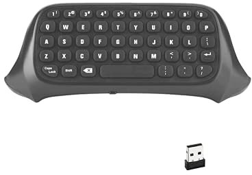 Ovegna WK1 : Mini Clavier Sans Fil QWERTY pour Manette Xbox One, Xbox One S/X, X Series S/X, 2.4 GHZ, Prise Jack Audio, Casques, Ecouteurs, Xbox LIVE, Chat, Email