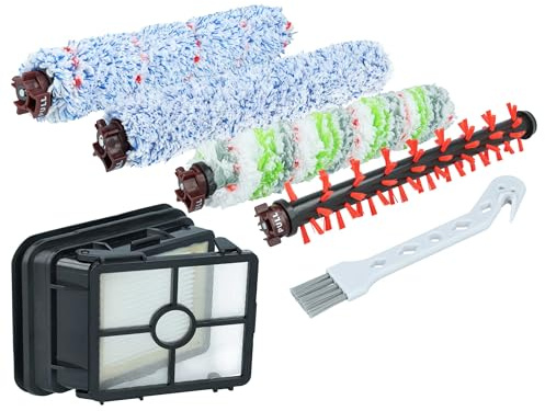 vhbw 7-tlg. Zubehör-Set kompatibel mit Bissell Crosswave 2588N Staubsauger | HEPA-Filter, Staubsaugerbürste, Reinigungswerkzeug