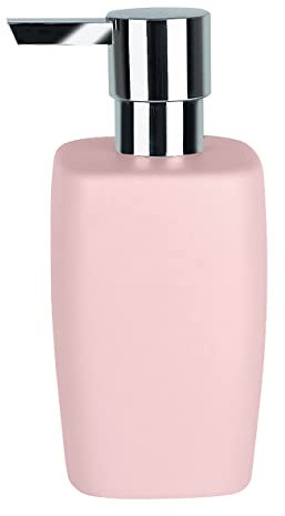 Spirella Distributeur de Savon Céramique Retro Rose Pastel