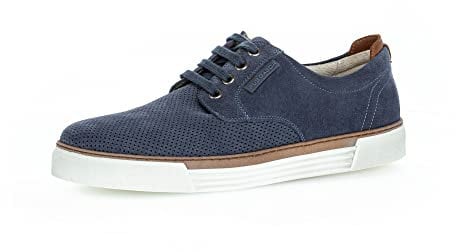 Pius Gabor Herren Sneaker Low,Halbschuhe,recyceltes Futter,zertifiziertes Leder,Wechselfußbett,Freizeitschuhe,Laufschuhe,Fjord,43 EU / 9 UK