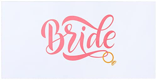 Braut Strandtuch Ring Hochzeit Strandtücher Strand Junggesellinnenabschied Handtuch Flitterwochen Strandtücher für Braut Braut Strandtuch für Braut Frau Hochzeit Verlobung Just Married, 152,4 x 76,2