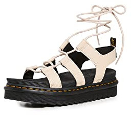 Dr. Martens Nartilla, Amphibians Mujer, Parchment Beige Milled Nappa, 37 EU