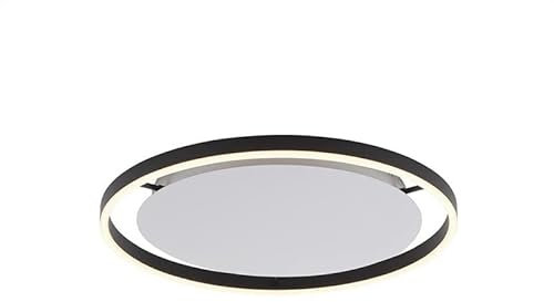 SellTec LED Deckenleuchte rund, dimmbar per Wandschalter, Deckenlampe D=49cm anthrazit……