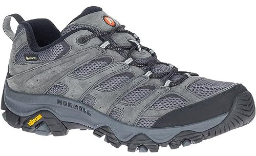 Merrell Mens Moab 3 GTX Leather Textile Granite Shoes 9 UK