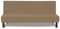 FIGOOO Housse de Canapé sans Accoudoir Housse de Canapé Clic Clac Couverture de Canapé Extensible Ajustable Universel Antidérapant Housse Protection pour Futon sans Bras,Couleur Auburn