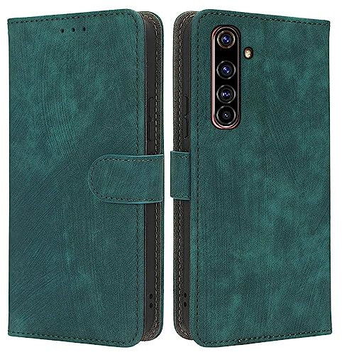 Étui Compatible avec Realme X50 Pro 5G, Coque Protection Résistante, Blocage RFID Etui en Cuir Magnétique à Rabat Case Cover