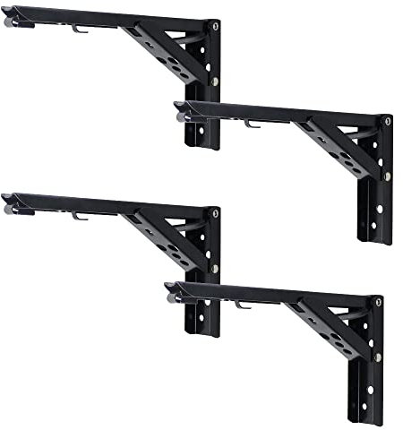 Selbstklebende Haken, klebrige Haken for Aufhängen, 4 Stück, verdickte Triangele-Regalhalterungen, Unterstützung for schwebende Regalstützen aus Edelstahl, F-förmige Feder, robuste Eckstrebe, rechtwin