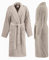 PandaHome Bademantel Damen und Herren aus 100% Baumwolle, Morgenmantel Frottee Kuschel, Saunamantel Warm und Kuschelig, Schnelltrocknend Weich Saugstark Bademäntel 400 g/m² (Beige-Small)