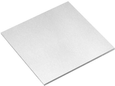 sourcing map Hoja de aluminio 6061, placa de aluminio rectangular de 200 mm x 200 mm, 4 mm de grosor, material de metal plano para soldadura industrial