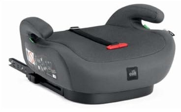 CAM S175-180 Isofix I-Size Booster Seat Vista Autositz, grau, gepolsterter Sitz, Armlehnen, ausgestattet mit verstellbaren Isofix-Anschlüssen, 3-Punkt-Auto-Sicherheitsgurt oder einfach nur mit dem