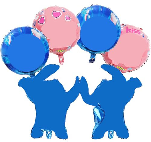 Folienballon Geburtstag, 6 Stück Luftballons Kindergeburtstag Party Deko Folienluftballon Helium Ballons Set für Junge Mädchen Party Dekoration Zubehör