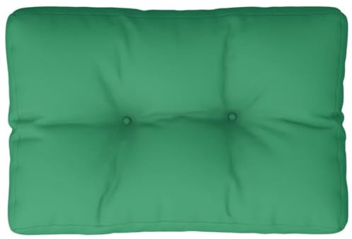 vidaXL Palettenkissen, Palettenpolster für Europaletten, Palettensofa Kissen Indoor Outdoor, Palettenauflage Rückenkissen, Grün Stoff