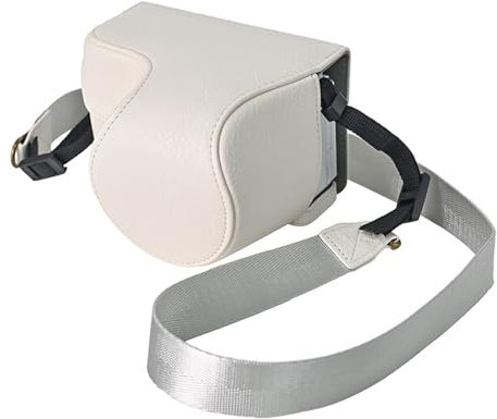 Rieibi Protective Leather Case for Sony ZV-E10 II Alpha Camera, Fits 16-50mm Lens, With Shoulder Strap