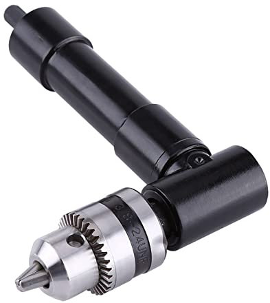 Winkelbohrfutter, Schnellspann Bohrfutter 90 Grad Rechter Winkel Bohren Adapter, Standard 1mm-10mm, 25N.m Drehmoment für tragbare Elektrische Bohrer