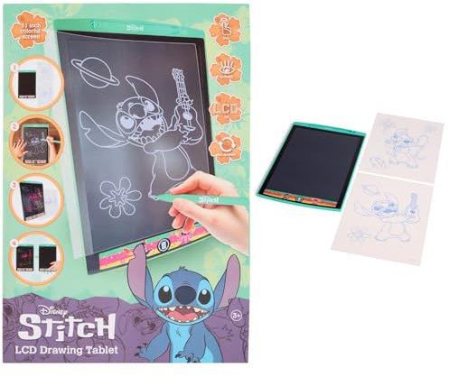 Disney - Lilo & Stitch - LCD Schreibtafel mit löschfunktion - 11 Zoll Tablet für Kinder - Zaubertafel mit Stift (ST24380)