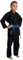 TEKKA BUDO Hapkido Anzug Classic schwarz 8 oz - Hapkido Gi Set (Jacke, Hose mit Gummibund, weißer Gürtel) Einsteiger Anzug, Kinder, Erwachsene 180 cm