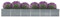 Cozynest Garten Hochbeet Gemüsebeet Pflanzbeet Gartenbeet Frühbeet Pflanzkasten Blumenkasten Blumenbeet Garten-Hochbeet Verzinkter Stahl 600x80x77 cm Grau
