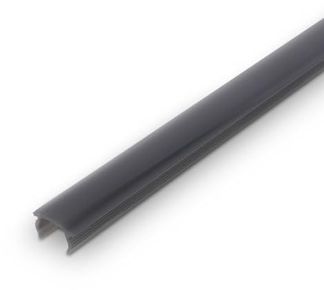 BRILONER - Pimp your Panel Diffusor dunkle Rauchoptik, Kunststoffprofil, Zubehör Akustik Paneele, Spaltenbreite 12-13 mm, klemmbar, kürzbar, 1,3m, Rauchoptik
